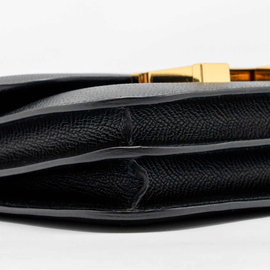 Hermes Mini Constance Epsom Black GHW