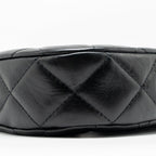 CHANEL 23K SMALL 19 HOBO SHOULDER BAG CALFSKIN BLACK GHW (MICROCHIP)