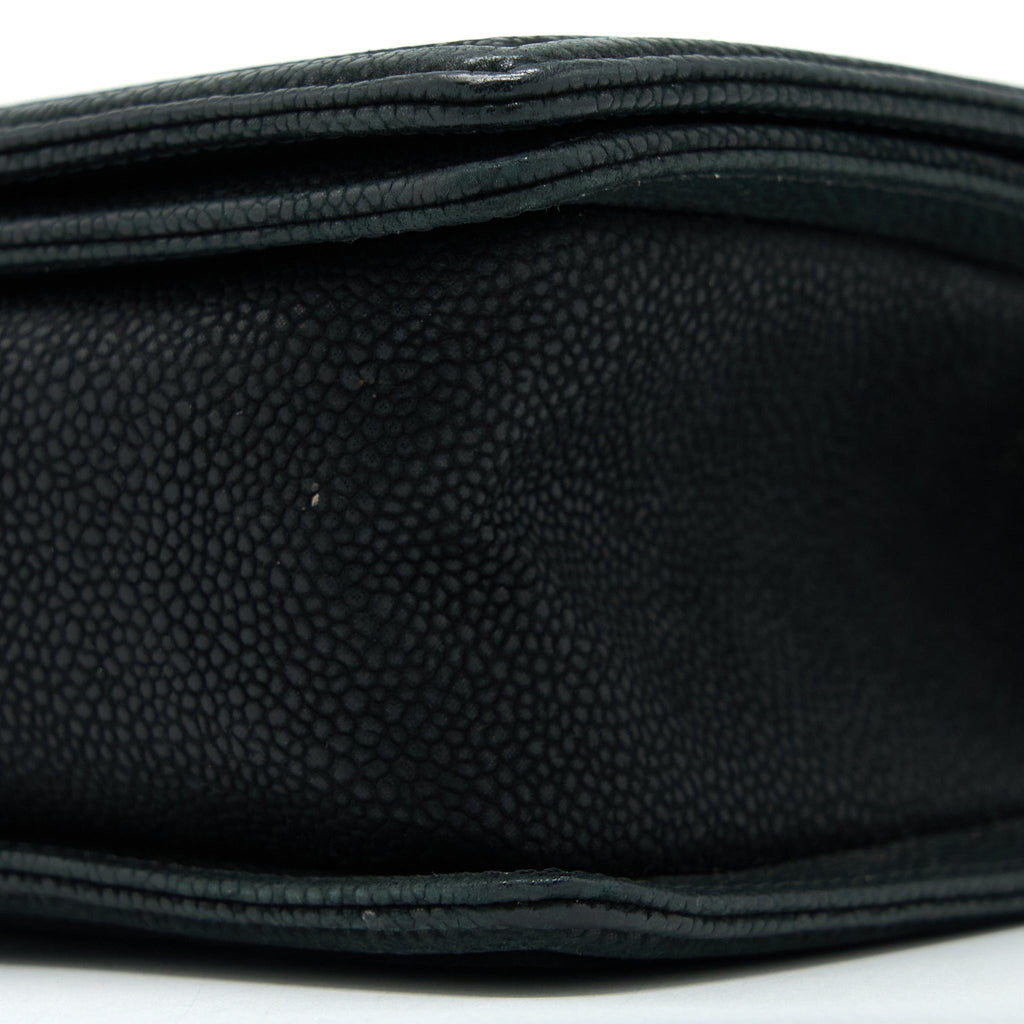 CHANEL MEDIUM BOY BAG GRAINED CALFSKIN BLACK SHW
