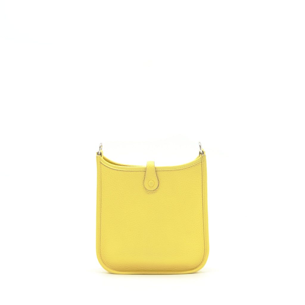 Hermes Mini Evelyne Clemence Lime/Lime SHW