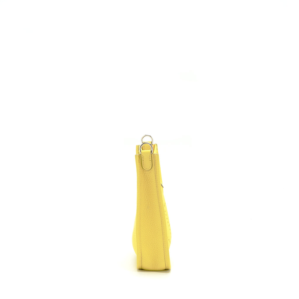 Hermes Mini Evelyne Clemence Lime/Lime SHW