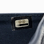 CHANEL CLASSIC FLAP LONG WALLET CAVIAR DARK BLUE SHW