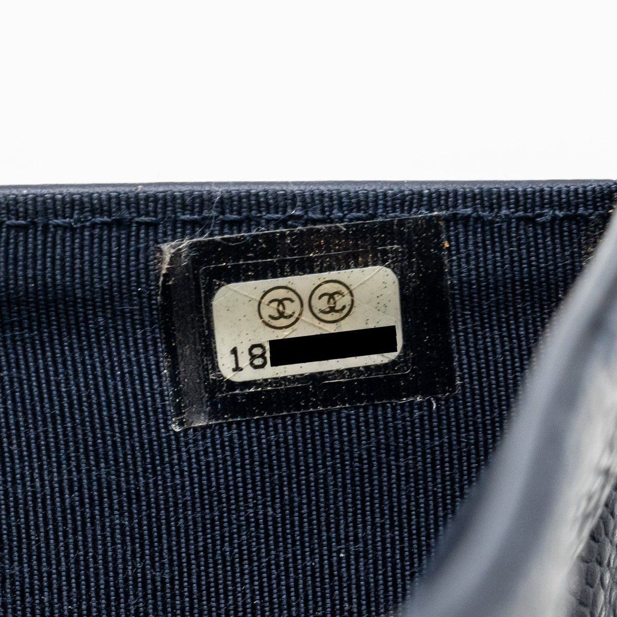 CHANEL CLASSIC FLAP LONG WALLET CAVIAR DARK BLUE SHW