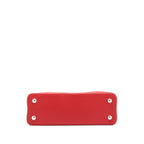 LOUIS VUITTON CAPUCINES PM CALFSKIN RED WITH PYTHON HANDLE RUBIS SHW