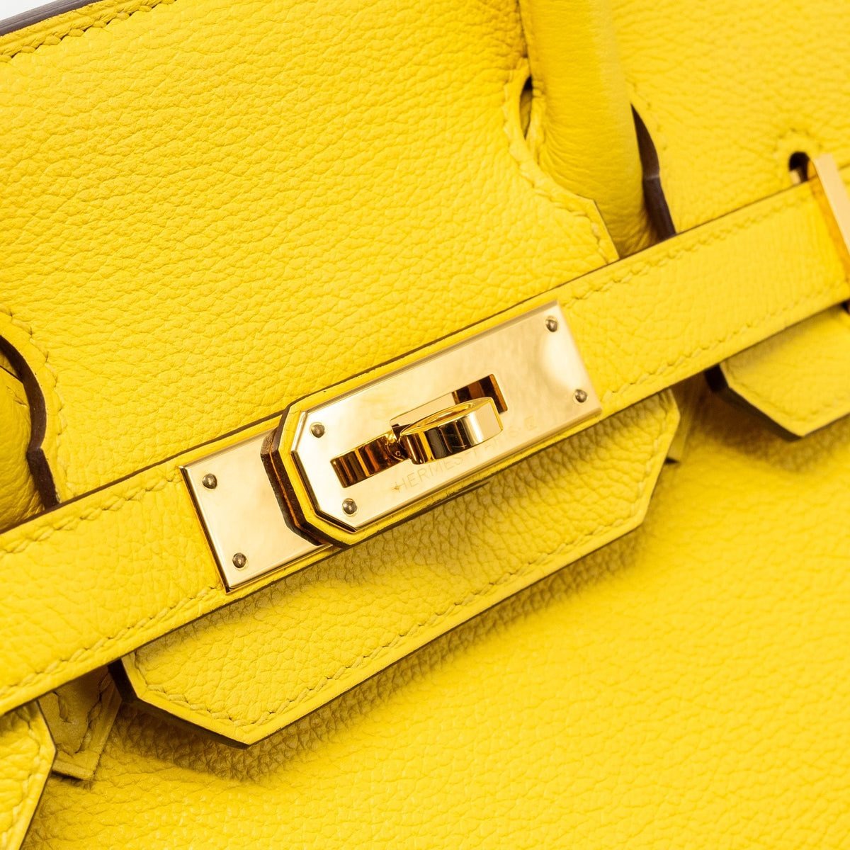 Hermes Birkin 30 Taurillon Novillo Jaune De Naples GHW