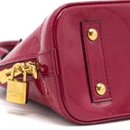 LOUIS VUITTON ALMA BB PATENT DARK PINK GHW