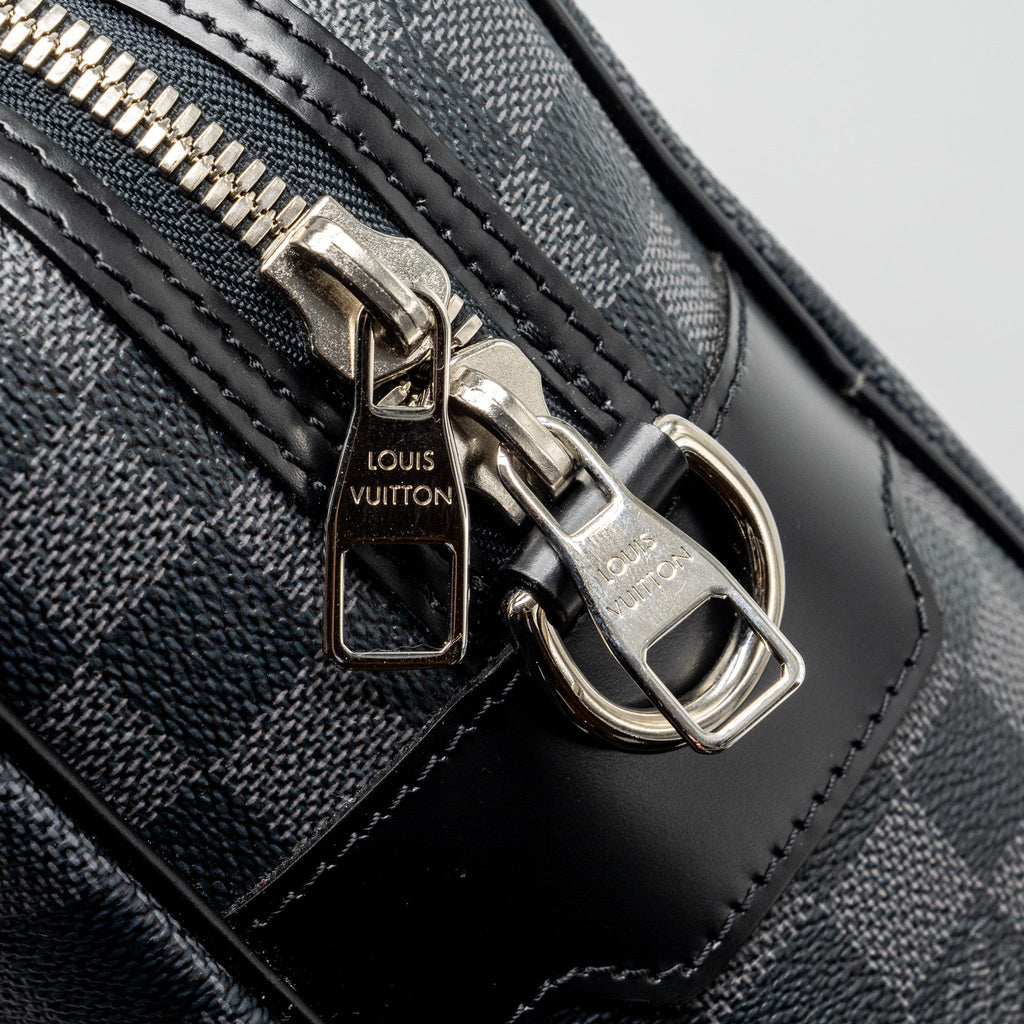 LOUIS VUITTON BRIEFCASE/DOCUMENT BAG DAMIER GRAPHITE CANVAS BLACK SHW