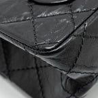 CHANEL MINI 2.55 REISSUE AGED CALFSKIN BLACK GHW