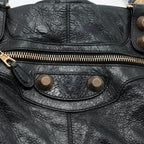 BALENCIAGA G21 WORK BAG LEATHER BLACK GHW