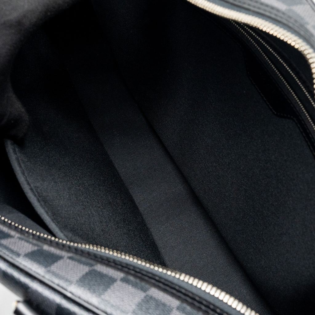 LOUIS VUITTON BRIEFCASE/DOCUMENT BAG DAMIER GRAPHITE CANVAS BLACK SHW