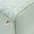 DIOR LARGE LADY DIOR PATENT LIGHT BLUE SHW