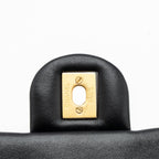 CHANEL 23K PEARL CRUSH MINI SQUARE FLAP BAG LAMBSKIN BLACK GHW (MICROCHIP)