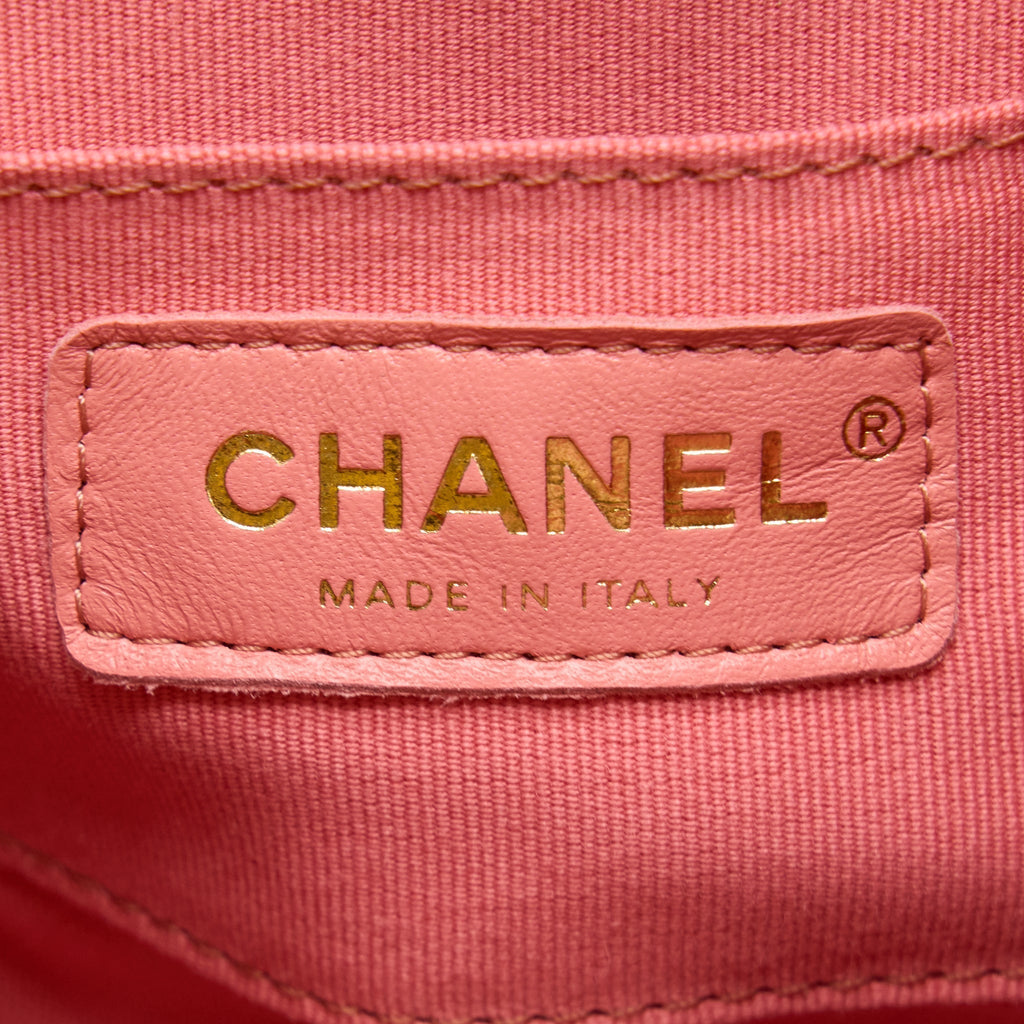 CHANEL DUMA MINI BACKPACK LAMBSKIN PINK LGHW(MICROCHIP)
