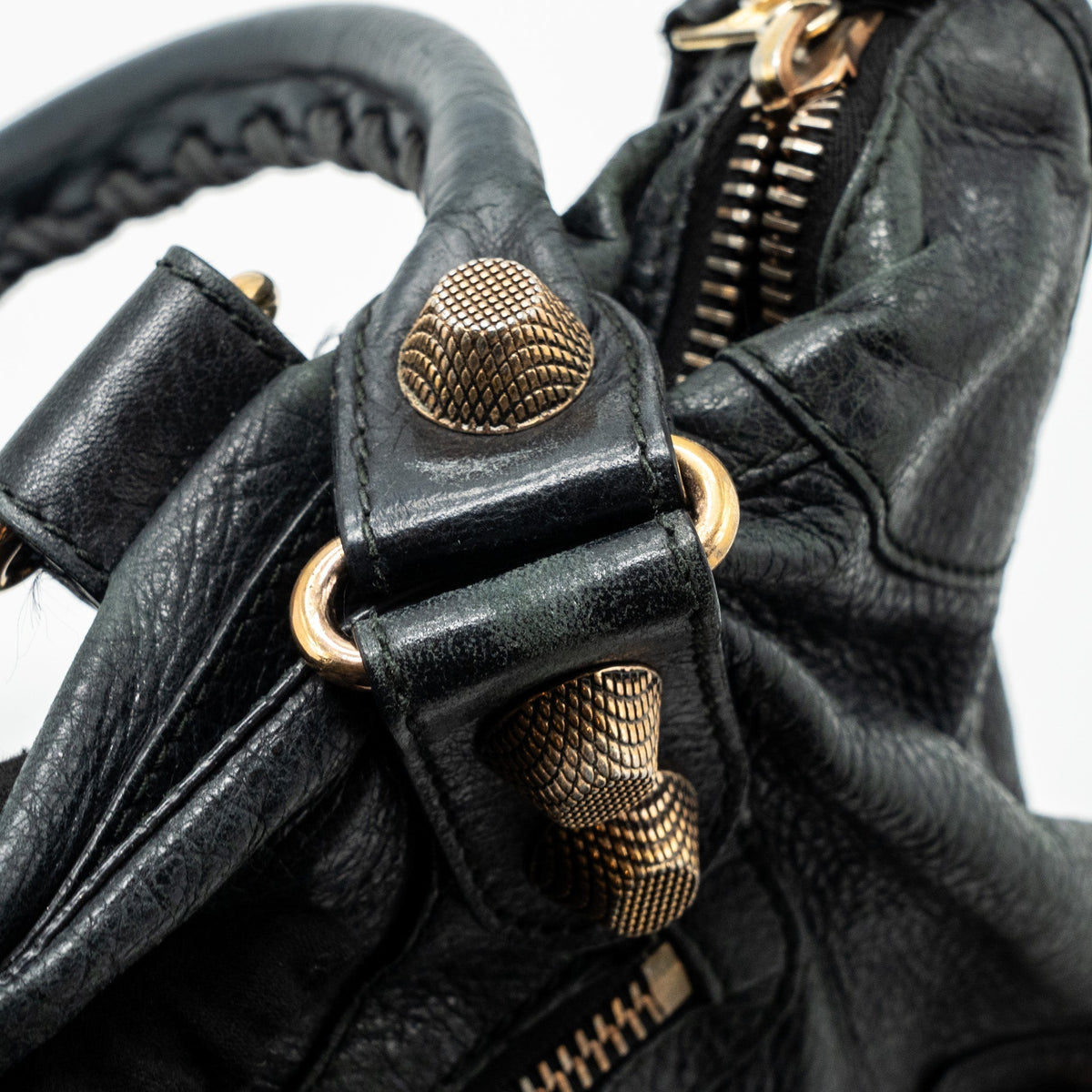 BALENCIAGA G21 WORK BAG LEATHER BLACK GHW