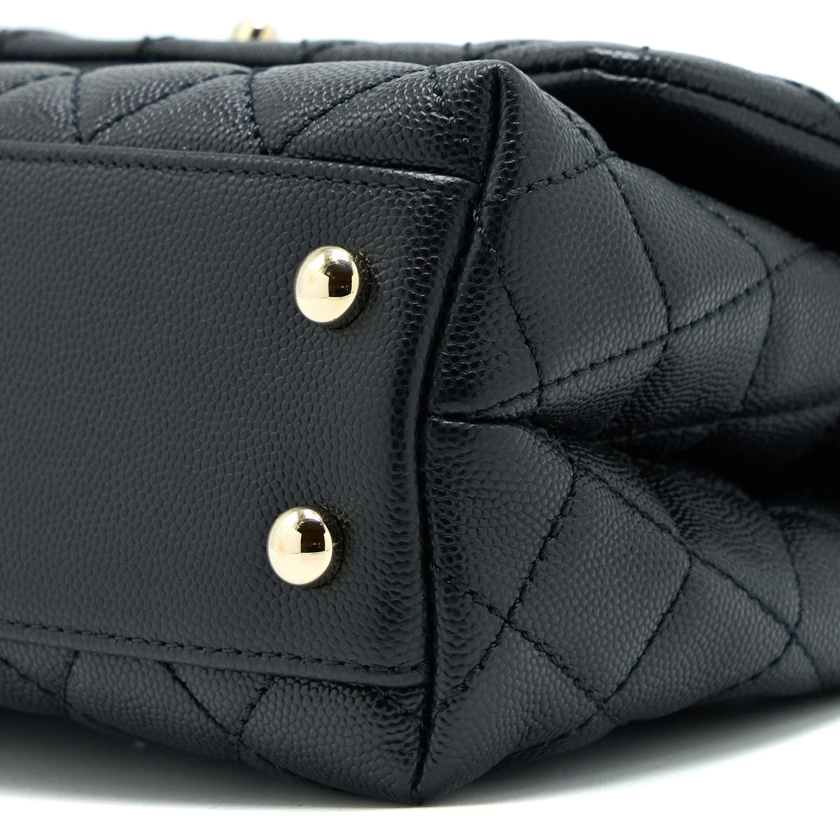 CHANEL SMALL COCO HANDLE CAVIAR BLACK LGHW