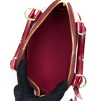 LOUIS VUITTON ALMA BB PATENT DARK PINK GHW