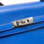 Hermes Kelly 25 Swift Blue Royal SHW