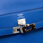 Hermes Kelly 25 Swift Blue Royal SHW
