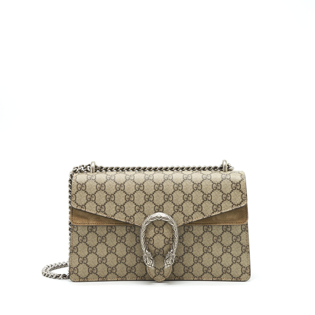 GUCCI DIONYSUS GG SMALL SHOULDER BAG BEIGE