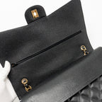 CHANEL MAXI CLASSIC DOUBLE FLAP BAG CAVIAR BLACK GHW