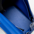 Hermes Kelly 25 Swift Blue Royal SHW