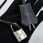 HERMES KELLY COLORMATIC SWIFT BLUE NUIT/CHAI/ETOUPE/GOLD/BLACK SHW