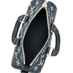 LOUIS VUITTON KEEPALL XS DENIM BLACK/LEATHER SHW