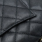 CHANEL SMALL COCO HANDLE CAVIAR BLACK LGHW