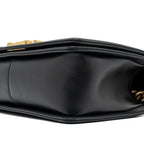 CHANEL MEDIUM BOY BAG SMOOTH CALFSKIN BLACK GHW (MICROCHIP)