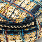 Chanel 19A Egypt Oval Camera Case Tweed Multicolour GHW