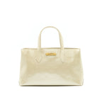 LOUIS VUITTON BEIGE MONOGRAM VERNIS WILSHIRE PM BAG