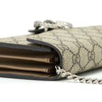 GUCCI DIONYSUS GG SUPREME CHAIN WALLET SHW