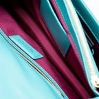 Bvlgari Serpenti Forever Shoulder Bag Calfskin Turquoise LGHW