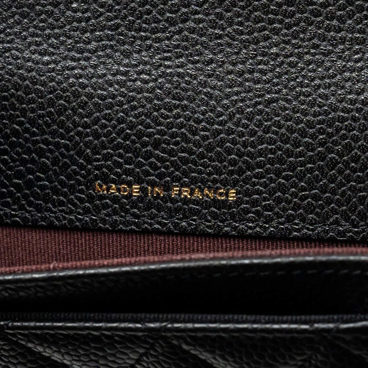 CHANEL CLASSIC FLAP CARD HOLDER CAVIAR BLACK GHW (MICROCHIP)
