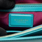 Bvlgari Serpenti Forever Shoulder Bag Calfskin Turquoise LGHW