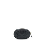 GUCCI GG MARMONT MATELASSE BELT BAG BLACK GHW