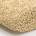 LOEWE SMALL ANAGRAM BASKET BAG IRACA PALM/CALFSKIN NATURAL/TAN