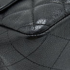 CHANEL JUMBO SINGLE FLAP BAG CAVIAR BLACK GHW
