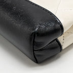 Chanel Nano 31 Clutch with Chain Shiny Lambskin White/Black LGHW (Microchip)
