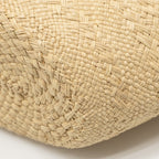 LOEWE SMALL ANAGRAM BASKET BAG IRACA PALM/CALFSKIN NATURAL/TAN
