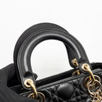 Dior Small Lady Dior My ABCDior Bag Cannage Lambskin Black LGHW