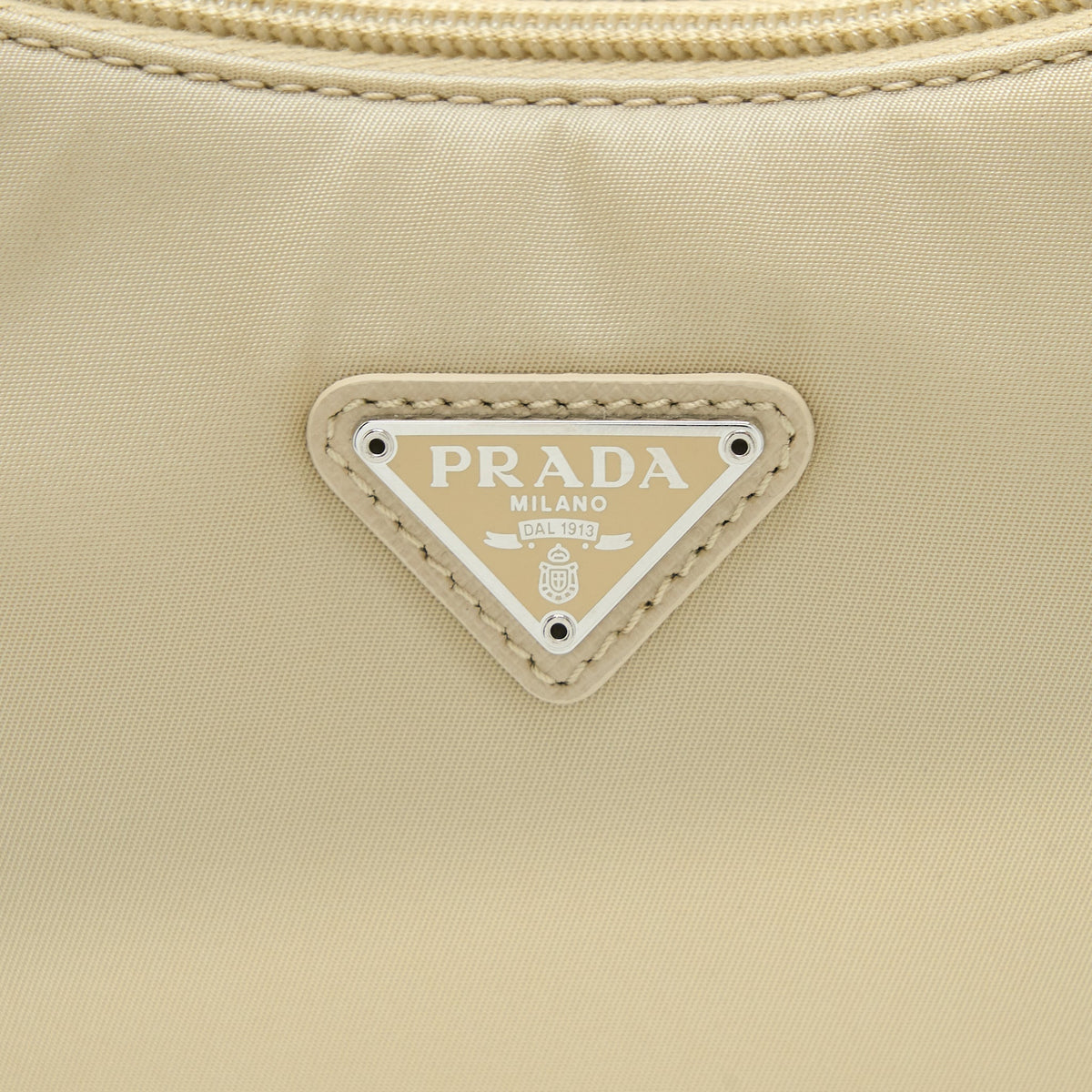 PRADA RE-EDITION 2000 MINI BAG RE-NYLON DESERT BEIGE SHW