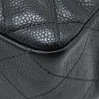 CHANEL JUMBO SINGLE FLAP BAG CAVIAR BLACK GHW