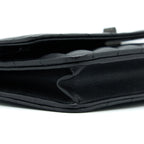 CHANEL 2.55 SO BLACK WALLET ON CHAIN CALFSKIN WITH BLACK HARDWARE