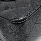CHANEL JUMBO CLASSIC DOUBLE FLAP BAG CAVIAR BLACK GHW