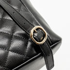 CHANEL TRIPLE PACK DUMA BACKPACK CAVIAR BLACK LGHW (MICROCHIP)