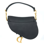 DIOR MEDIUM SADDLE BAG CALFSKIN BLACK GHW