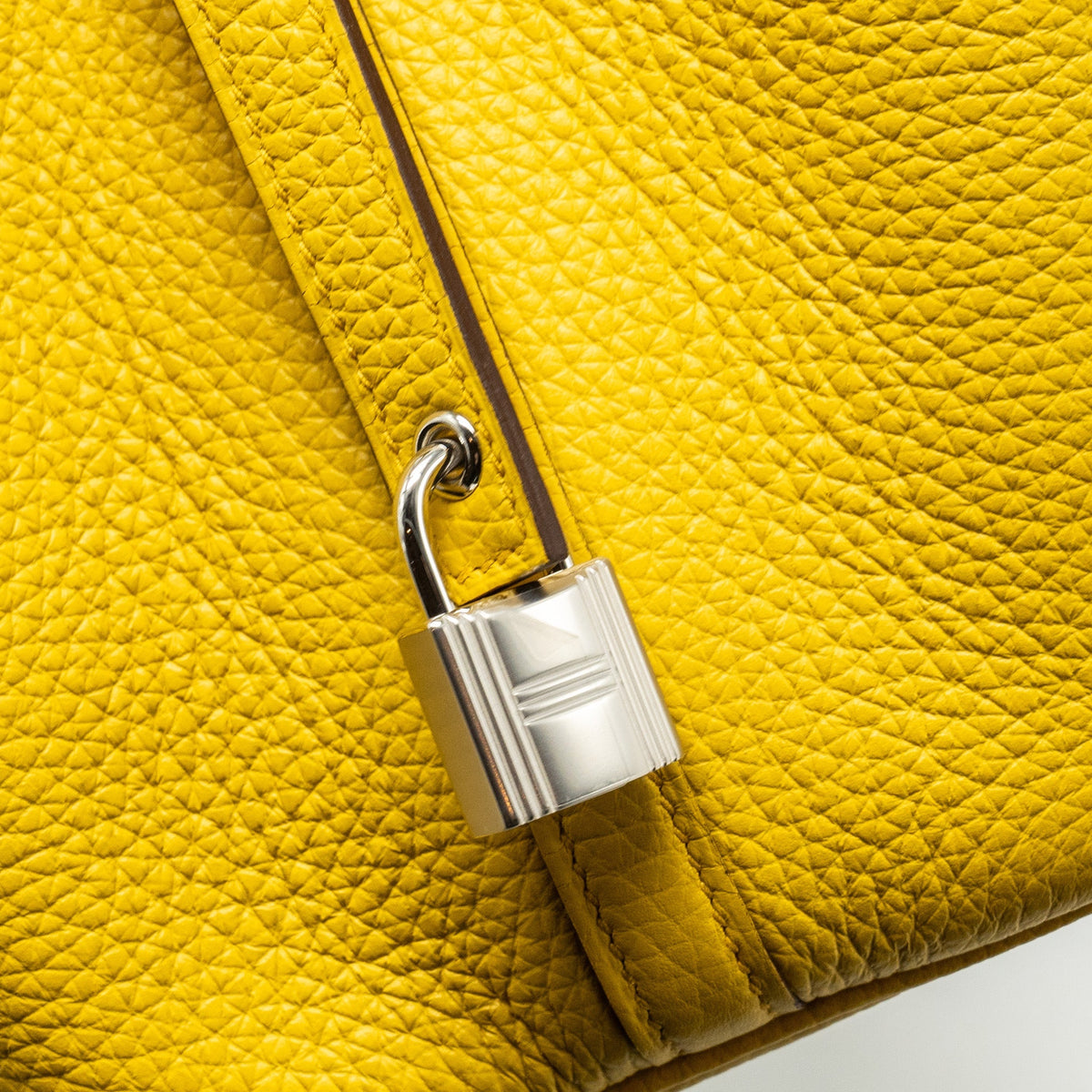 Hermes Picotin 18 Lock Bag Clemence Sun SHW