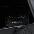 DIOR MEDIUM SADDLE BAG CALFSKIN BLACK GHW