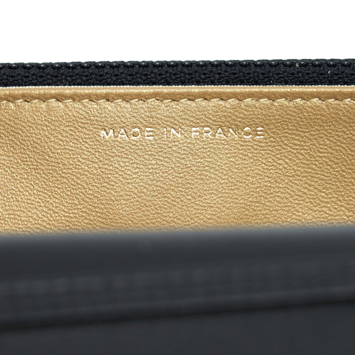 CHANEL PEARL CRUSH WALLET ON CHAIN LAMBSKIN BLACK GHW